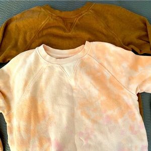 ⭐️ Last Chance ⭐️ Cat & Jack girls 7/8 crew sweater sweatshirts bundle of 2